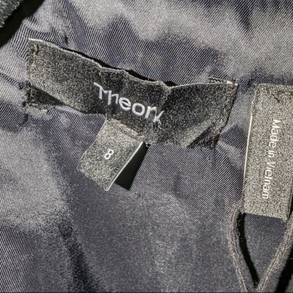 Theory Navy Sheath Dress in Savona Wool